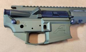 lot 14 image: Anodized Green Aero Precision Builder Set