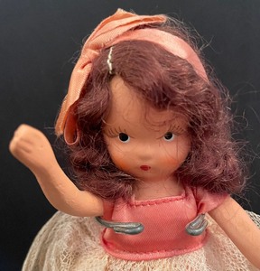 lot 63 image: Six Darling Vintage Storybook Dolls