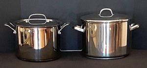 lot 73 image: Pots and Pans by Cuisanart, Farberware and Silampos