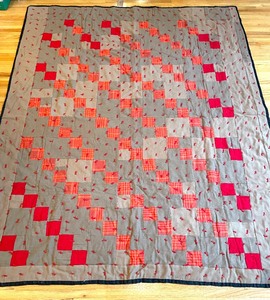 lot 119 image: Vintage Geometric Quilt