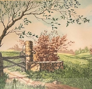 lot 128 image: La Pampe Framed Print by Martinet