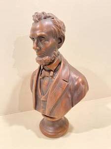 lot 178 image: Bronzed Colored Lincoln Bust