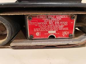 lot 183 image: Craftsman 3 Inch Belt Sander Model 315.11720