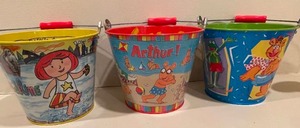 lot 193 image: Fun Garden Pails And Sprinkling Cans
