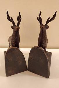 lot 206 image: Stunning Stag Bookends