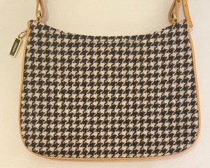 lot 139 image: Houndstooth Wool and Leather Handbag by Coach