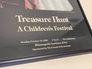 lot 262 image: 1986 Minneapolis Institute Of Art Treasure Hunt Framed Art