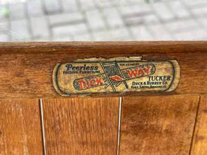 lot 269 image: Two Vintage Wood Folding Chairs