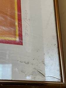 lot 274 image: Fuddruckers Worlds Greatest Hamburger Framed Art Numbered 376 Of 2000