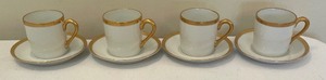 lot 310 image: Fitz and Floyd Demitasse Cups with Saucers