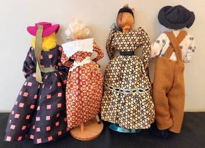 lot 240 image: Pioneer Doll Grouping
