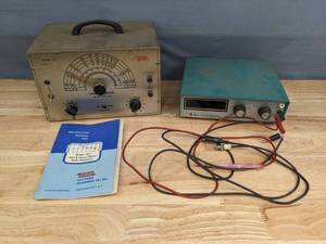 lot 86 image: Vintage EICO Model 377 Audio Generator and Bell Howell School Digital Multimeter R