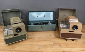 lot 102 image: Vintage Pair of Argus 500 Model 58 Slide Projectors and Exposure Computer R