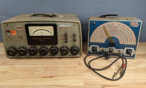 lot 103 image: Vintage Remington Rand Univac and Eico Signal Generator R