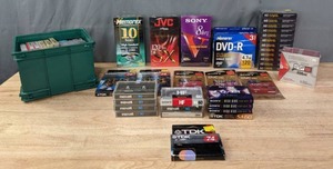 lot 126 image: New Blank VHS, Cassette, Camcorder Tapes and More R