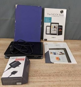 lot 79 image: Nook Tablet with Guide and Charger and Cruz Tablet  R