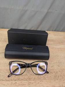 lot 105A image: NEW Chopard Glasses with Display Lenses VCH154S and Case L
