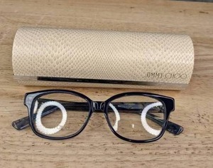 lot 84A image: NEW Womens Jimmy Choo Navy Eyeglasses L