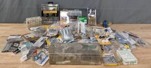lot 142 image: Collection of Hardware Screws, Anchors, Washers, Eye Bolts, Brad Nails, and Much More   R