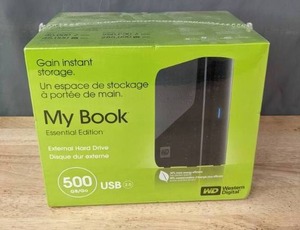 lot 19 image: NEW Western Digital My Book Essential 500 GB External Hard Drive R