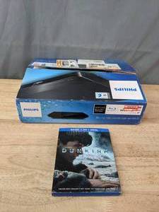 lot 160 image: Philips Blu-Ray DiscDVD Player and Dunkirk Blu-RayDVD R