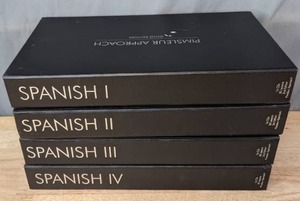 lot 21 image: Pimsleur Approach Spanish I-IV Instruction CD Collections  R