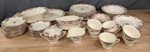 lot 180 image: Gorgeous Edwin M. Knowles China Co. Set J