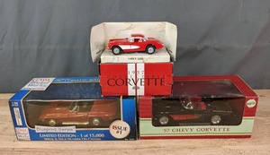 lot 201A image: Collection of 3 Corvette Model Cars J