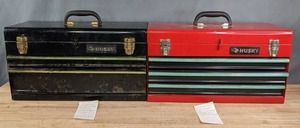 lot 62A image: Husky 2-Drawer and 3-Drawer Tool Boxes G