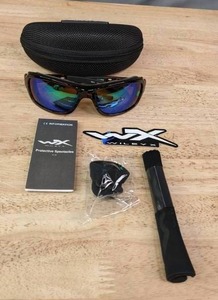 lot 63A image: New Wiley X Wave Polarized Mirrored Sunglasses L