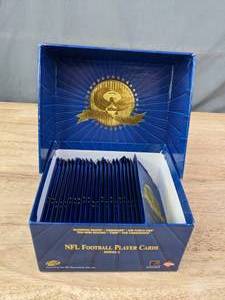 lot 37A image: 1996 Collectors Edge Presidents Reserve Cards NFL Football Series 1 Box of 23 Unopened Packs J