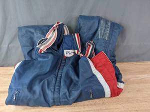 lot 278A image: Vintage Polaris Blue Snowmobile Bibs J