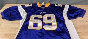 lot 90A image: NEW NFL Reebok Minnesota Vikings Jared Allen #69 Football Jersey Mens Size 54XXL  J