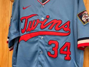 lot 34A image: Brand New Nike Kirby Puckett Minnesota Twins MLB Jersey Mens Size Large 44 I