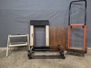 lot 218 image: Assortment of Moving Dollies and a Step Stool R