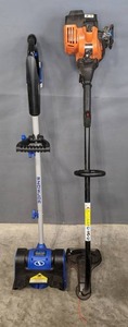 lot 175A image: Snow Joe Cordless Snow Shovel and Remington String Trimmer R