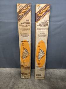 lot 225 image: (2) NEW Old Fixtures Lifelite 48 Recessed Ceiling Fixture R