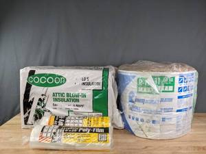 lot 221 image: Cocoon Attic Insulation, Knauf Insulation, and Poly-Film R
