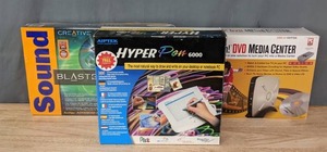 lot 228 image: Hyper Pen 6000, Blaster Audigy, Adaptec-VideOH Media Center R