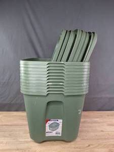 lot 303A image: (11) Homz Storage 18 Gallon Bins with Lids. R