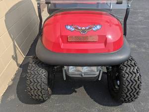 lot 1 image: 2014 Club Car Golf Cart Street Legal Package Lift Kit Nerf Bars - One of a Kind Q