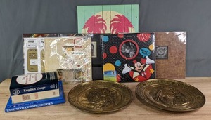lot 279 image: English Usage Dictionary, A Sorrow in Our Heart, Memory Scrapbooks, Scrapbook Kit, Life at the Beach, Male & Female Wall Dcor, Etc. J