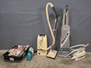 lot 283 image: Oreck XL Vacuums, Kenmore Power-Mate Vacuum, Bissell Sport Lifter and Various Vacuum Cleaner Bags R