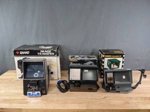 lot 318 image: Vintage Vernon Movie Editor, Video Convertor Kit, and More  R