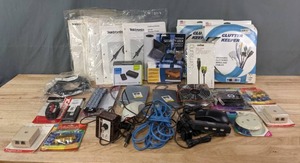 lot 331 image: NEW Computer Accessories Wire Organizers, Notebook Security Lock, Modular Wall Jacks and Much More R