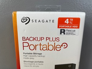 lot 60B image: Brand New Seagate Backup Plus Portable 4TB External USB 3.0 Hard Drive O