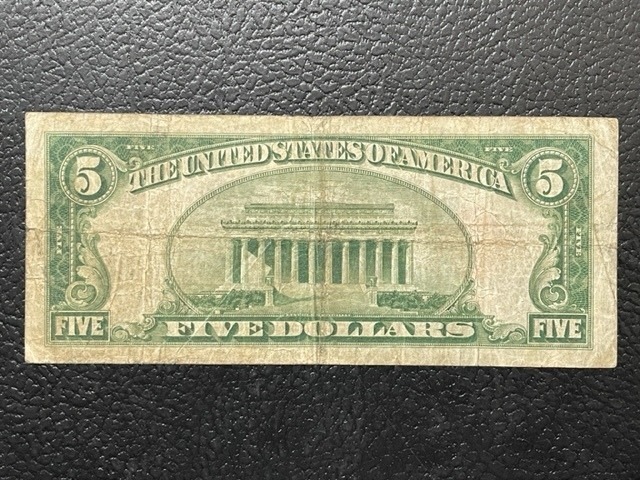 $5 Dollar Red Seal Note
