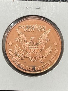 U.S. Coast Guard 1 Ounce .999 Copper Round