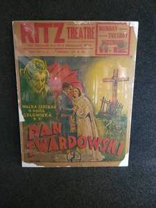 lot 413 image: Original 1939 Movie Poster - Pan Twardowski - The Ritz Theater Minneapolis, MN - Polish Film - Poster by N. Morgillo