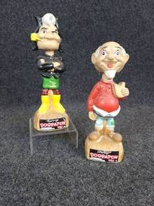 lot 403 image: 1975 DOGPATCH USA Mammy & Pappy Bobbleheads